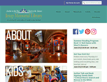 Tablet Screenshot of jesuplibrary.org
